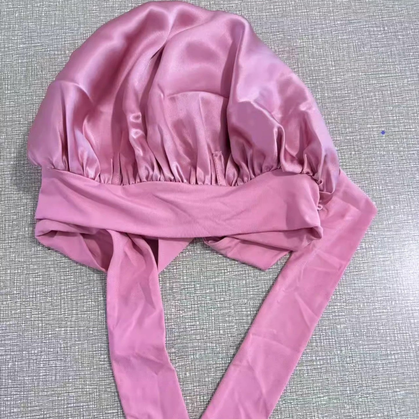 Quivira Double Layer Silk Elastic Sleep Bonnet