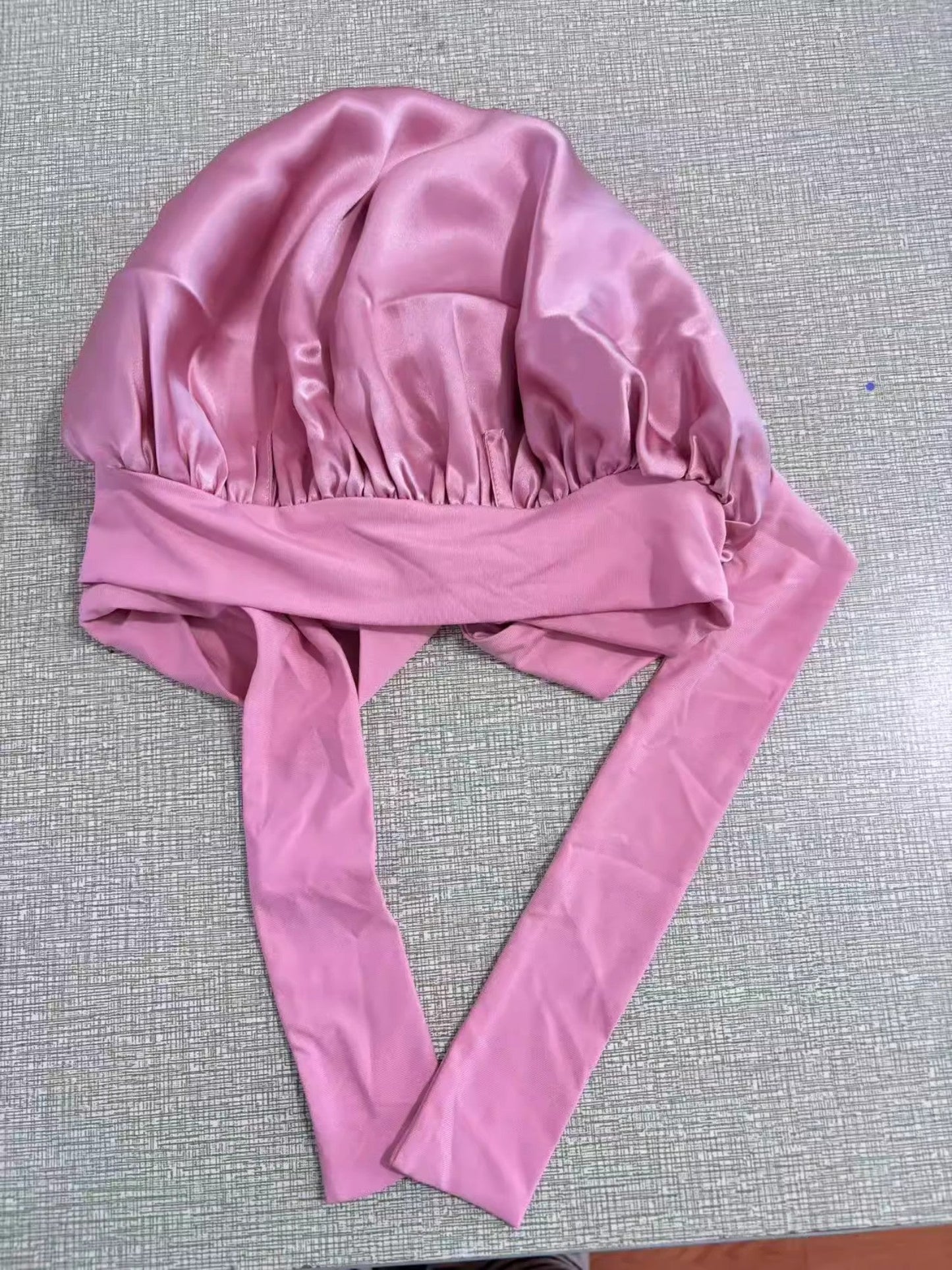 Quivira Double Layer Silk Elastic Sleep Bonnet