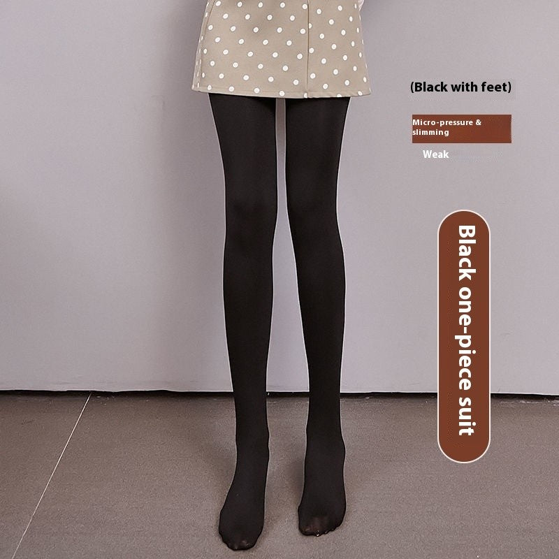 Sylvienne Double Layer Thermal Fleece Lined Winter Leggings