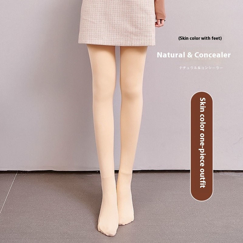 Sylvienne Double Layer Thermal Fleece Lined Winter Leggings