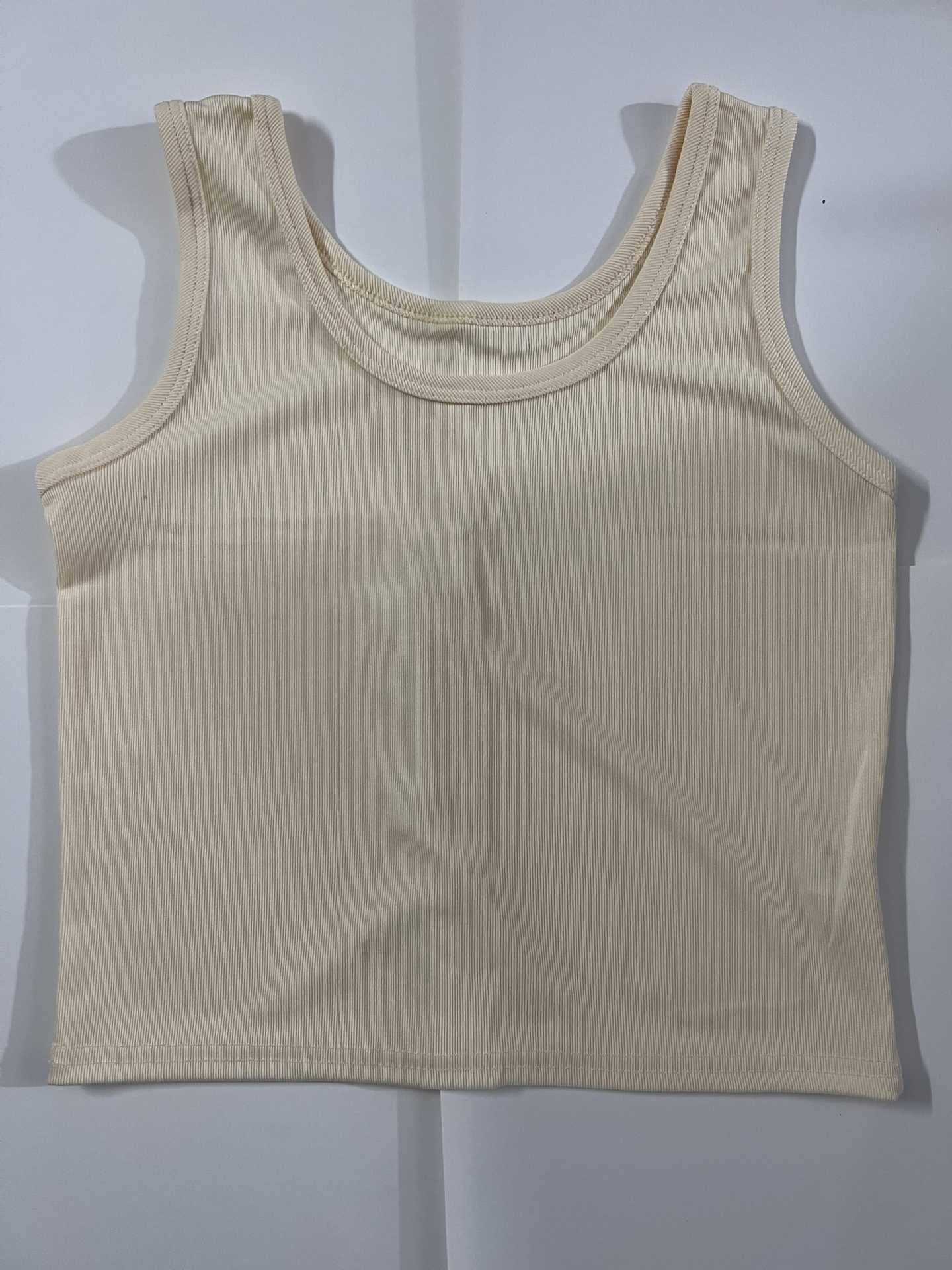 Triselle Ribbed Thread Knit Crop Cami Top