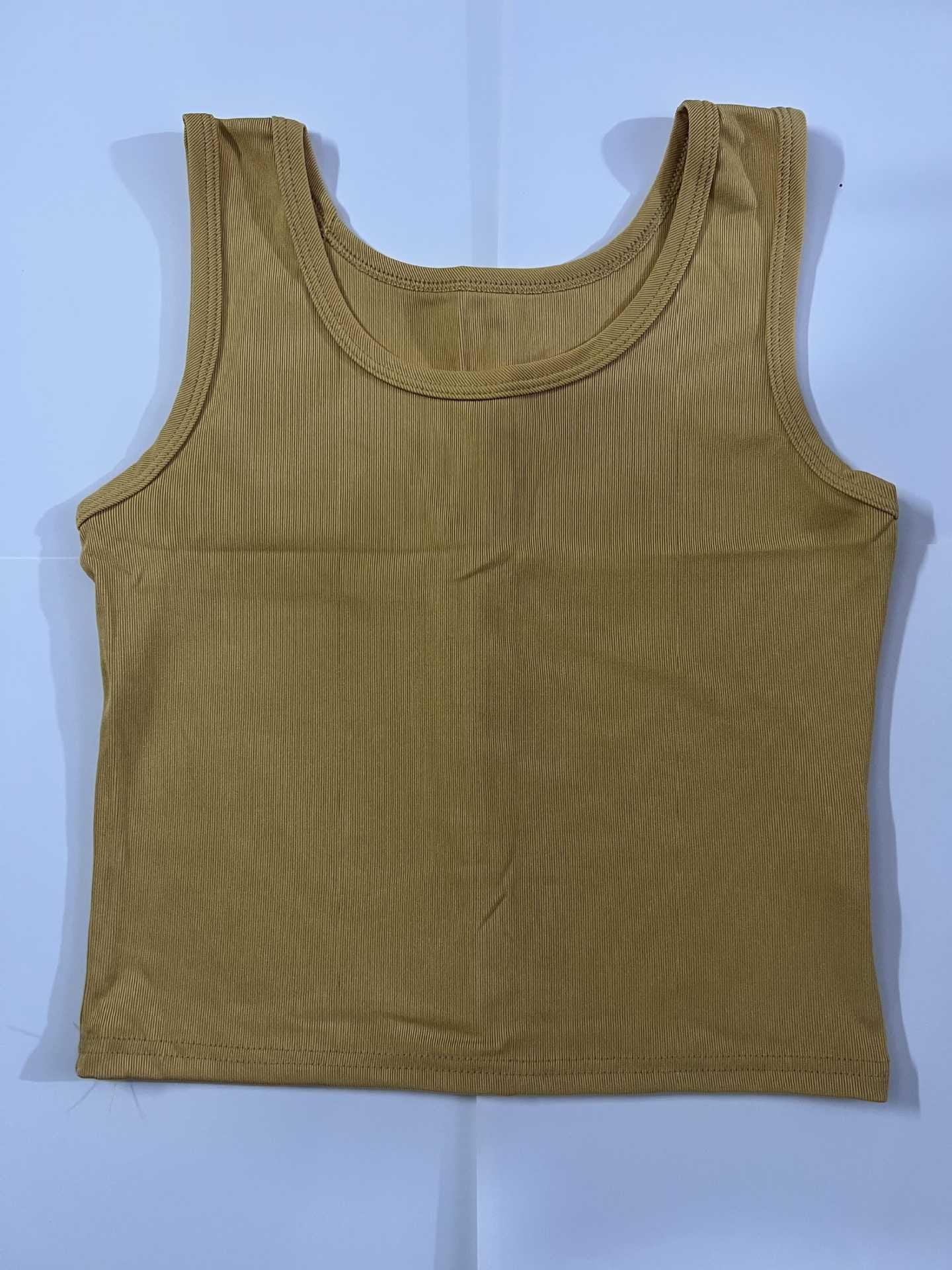 Triselle Ribbed Thread Knit Crop Cami Top