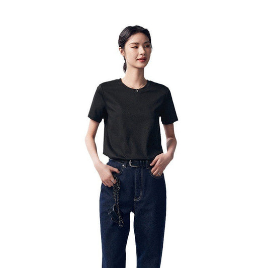 Venoria Bamboo Fiber Solid Color T-Shirt