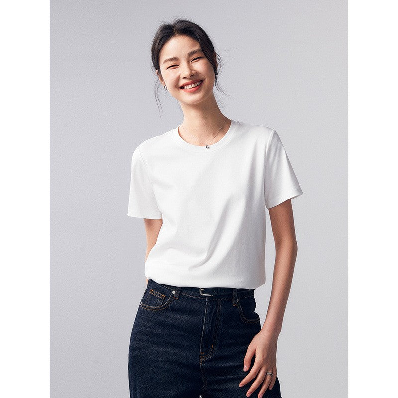 Venoria Bamboo Fiber Solid Color T-Shirt