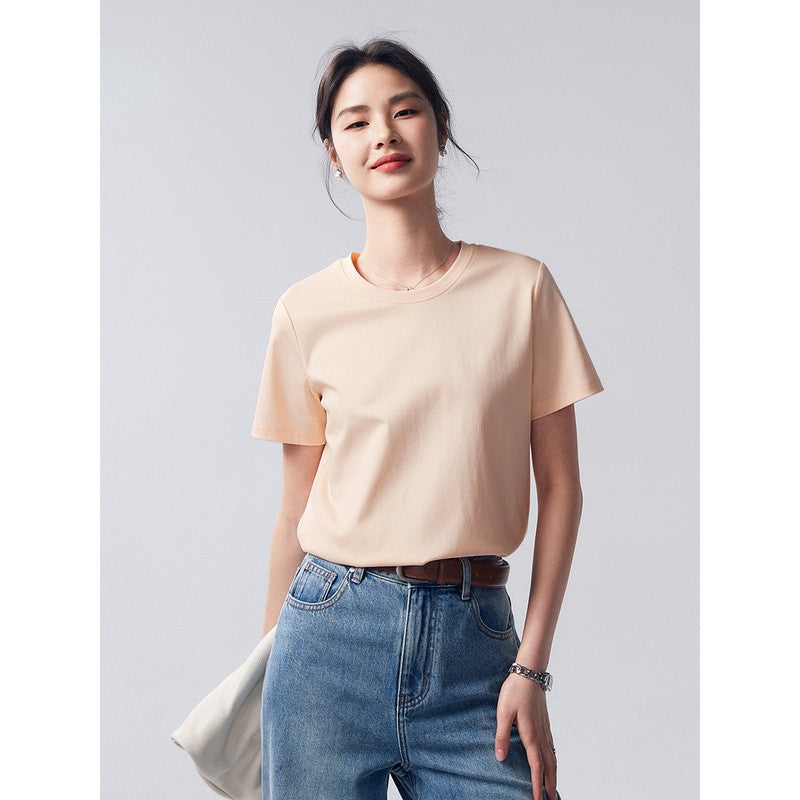 Venoria Bamboo Fiber Solid Color T-Shirt