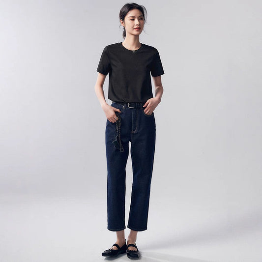 Venoria Bamboo Fiber Solid Color T-Shirt